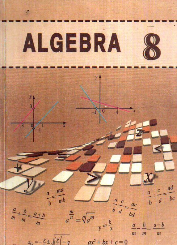 6 matematika darslik. Алгебра 8 синф. Algebra 8 sinf.